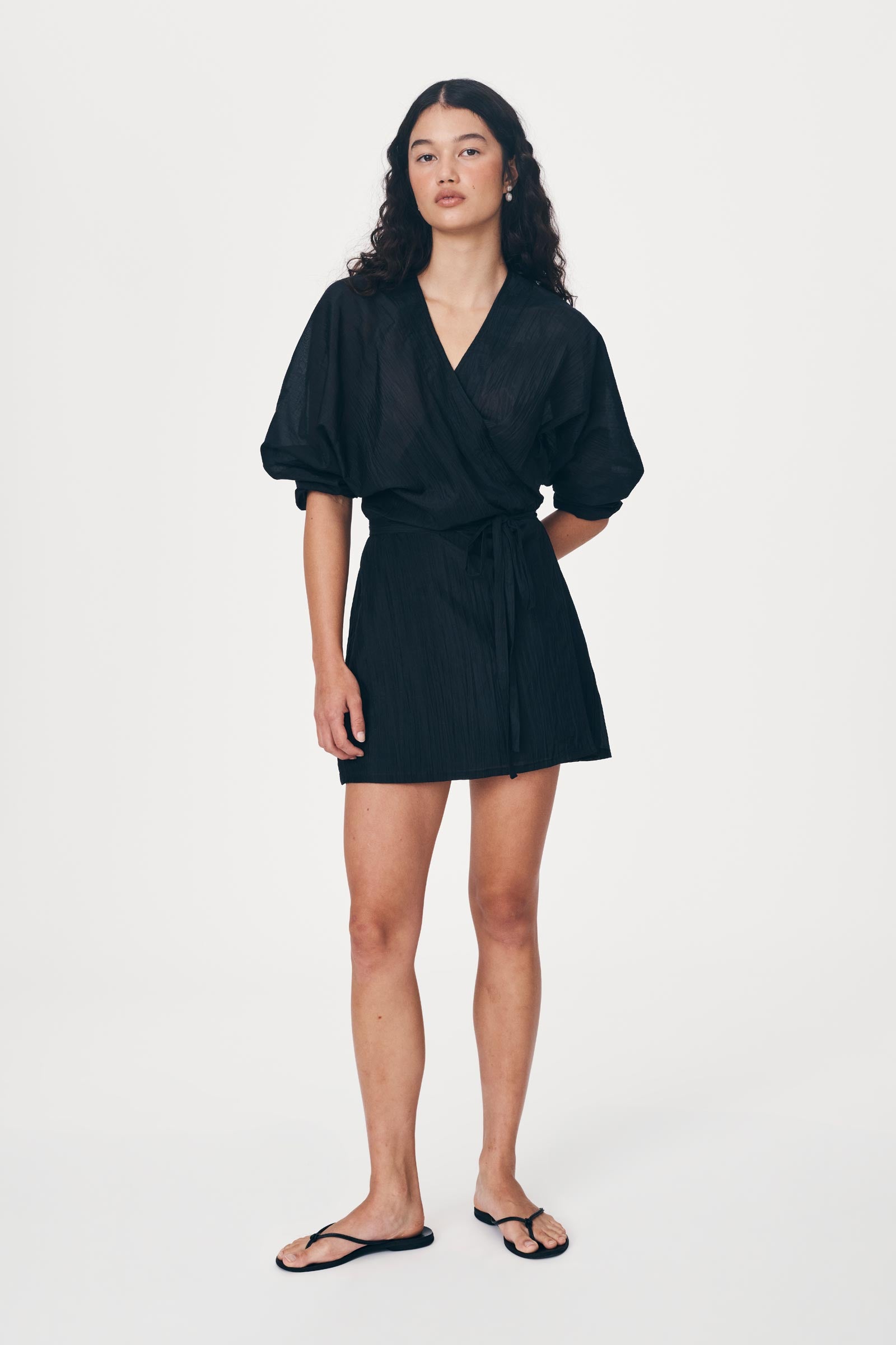 Isla Silk Wrap Mini Dress Isla Silk Wrap Mini Dress