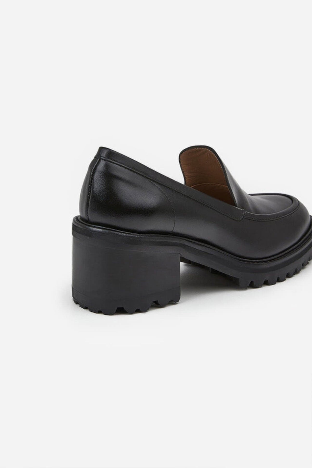 Saga Leather Heeled Loafer