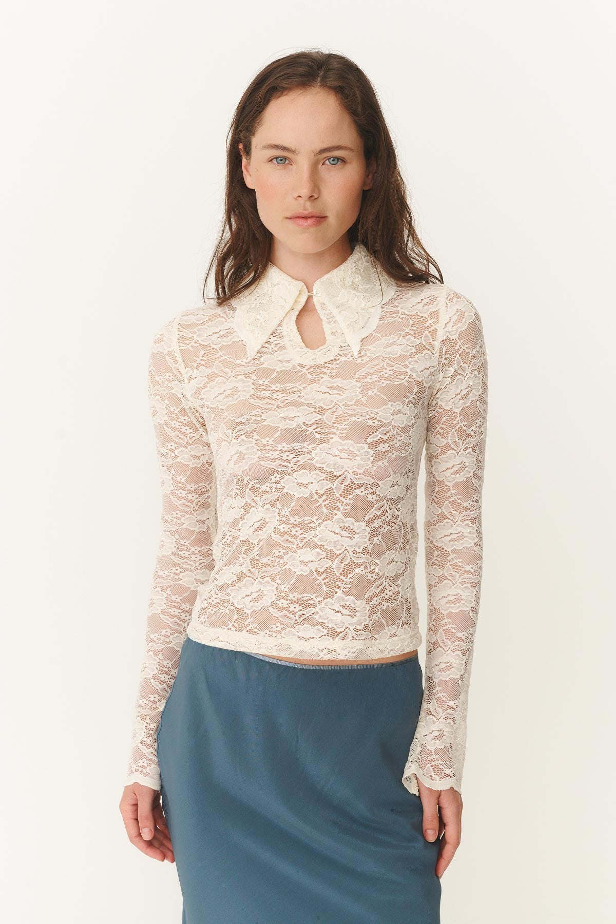 Charlotte Rose Lace Top in Butter Creme | ROWIE Tops – ROWIE The Label