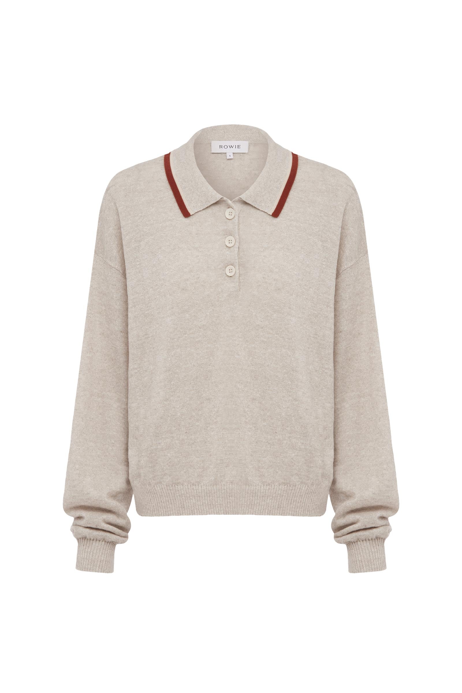 Uma Linen Knit Polo Top