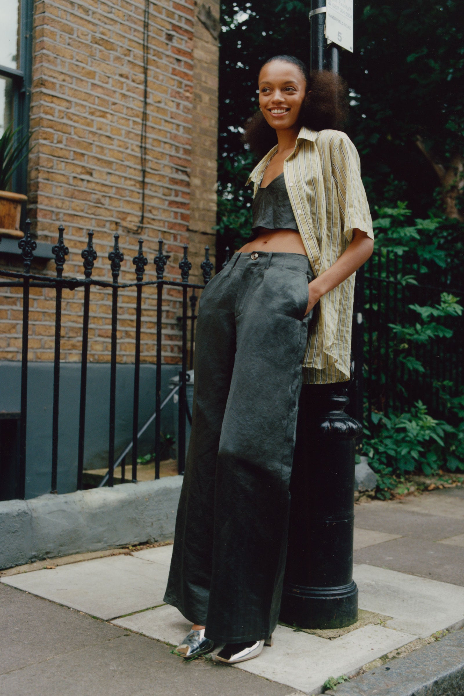 Anly Silk Linen Camisole