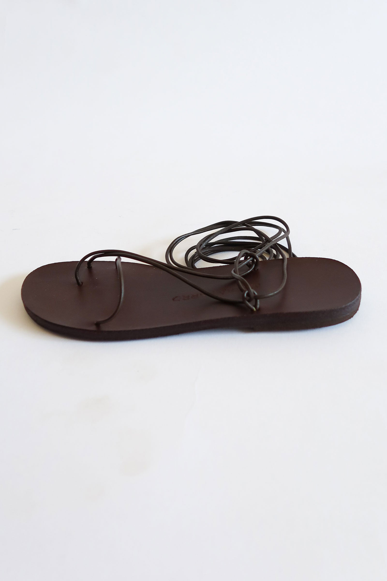 Aelia Sandal Dark Brown Leather