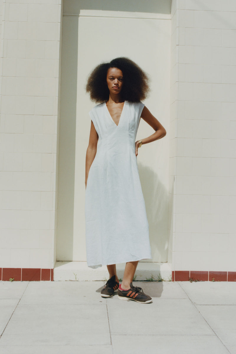 Anica Linen Midi Dress