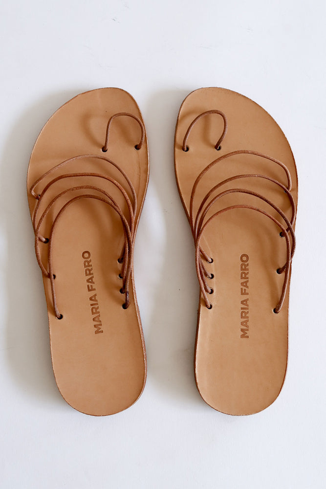 Aplo Slide Natural Leather