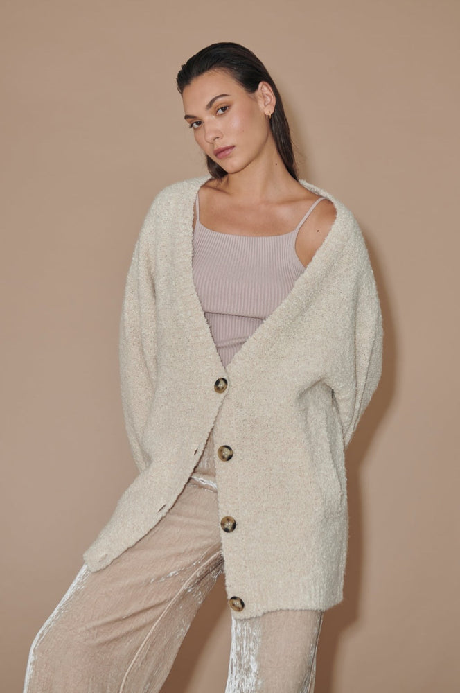 Audette Knit Cardigan Sand