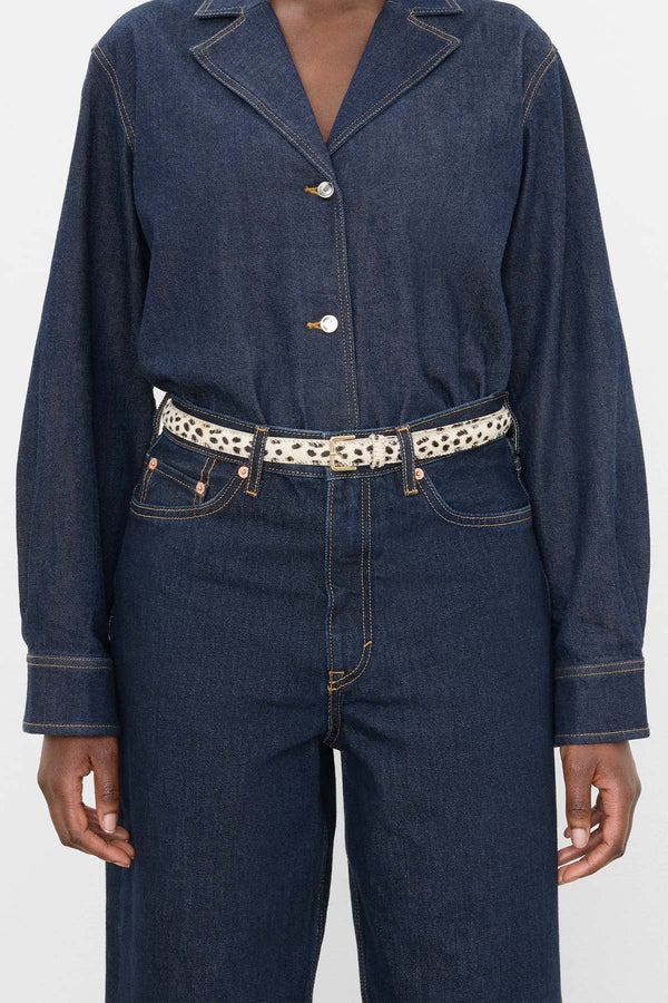 Barbara Pony Hair Leather Belt