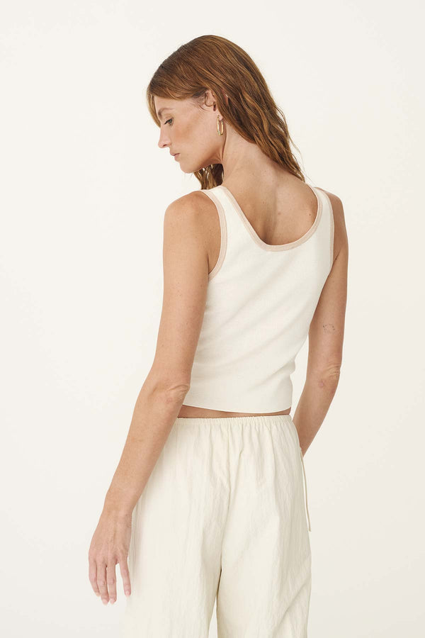 Blake Contrast Knit Tank