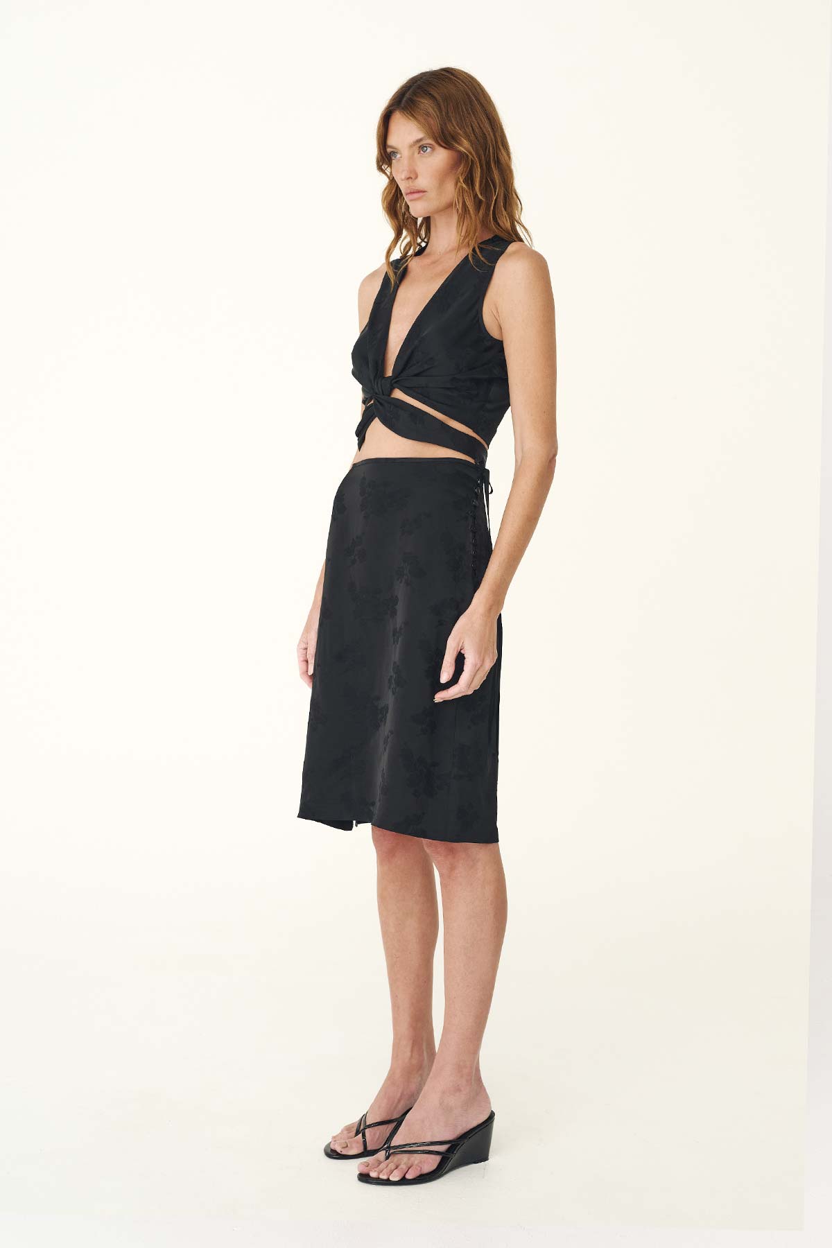 Carla Jacquard Midi Skirt