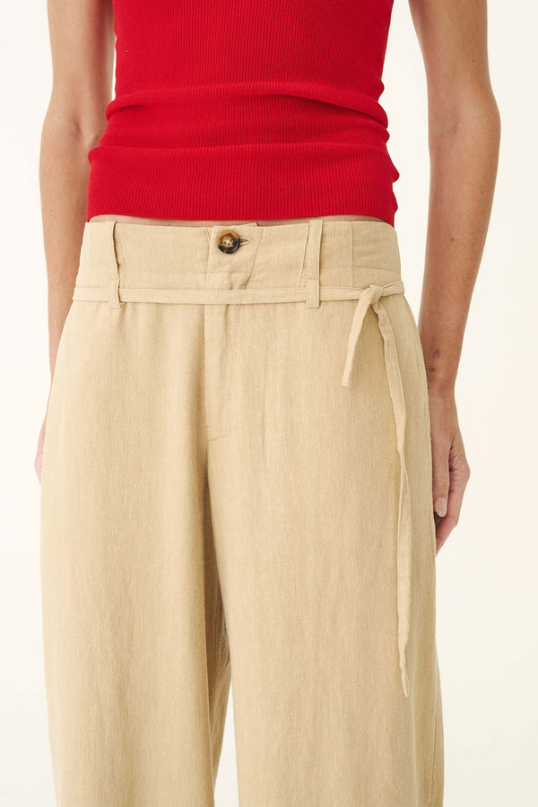 Carlotta Linen Curve Pants