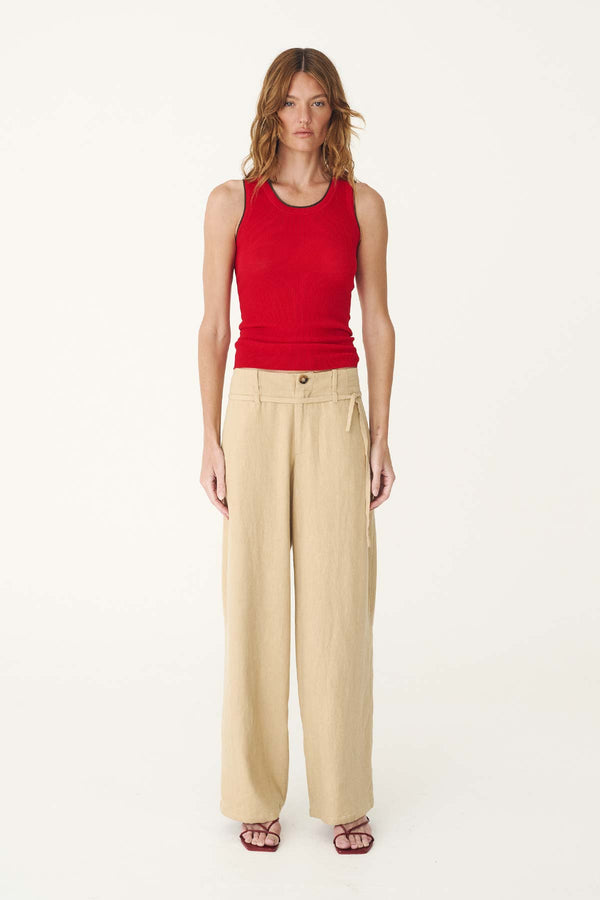 Carlotta Linen Curve Pants