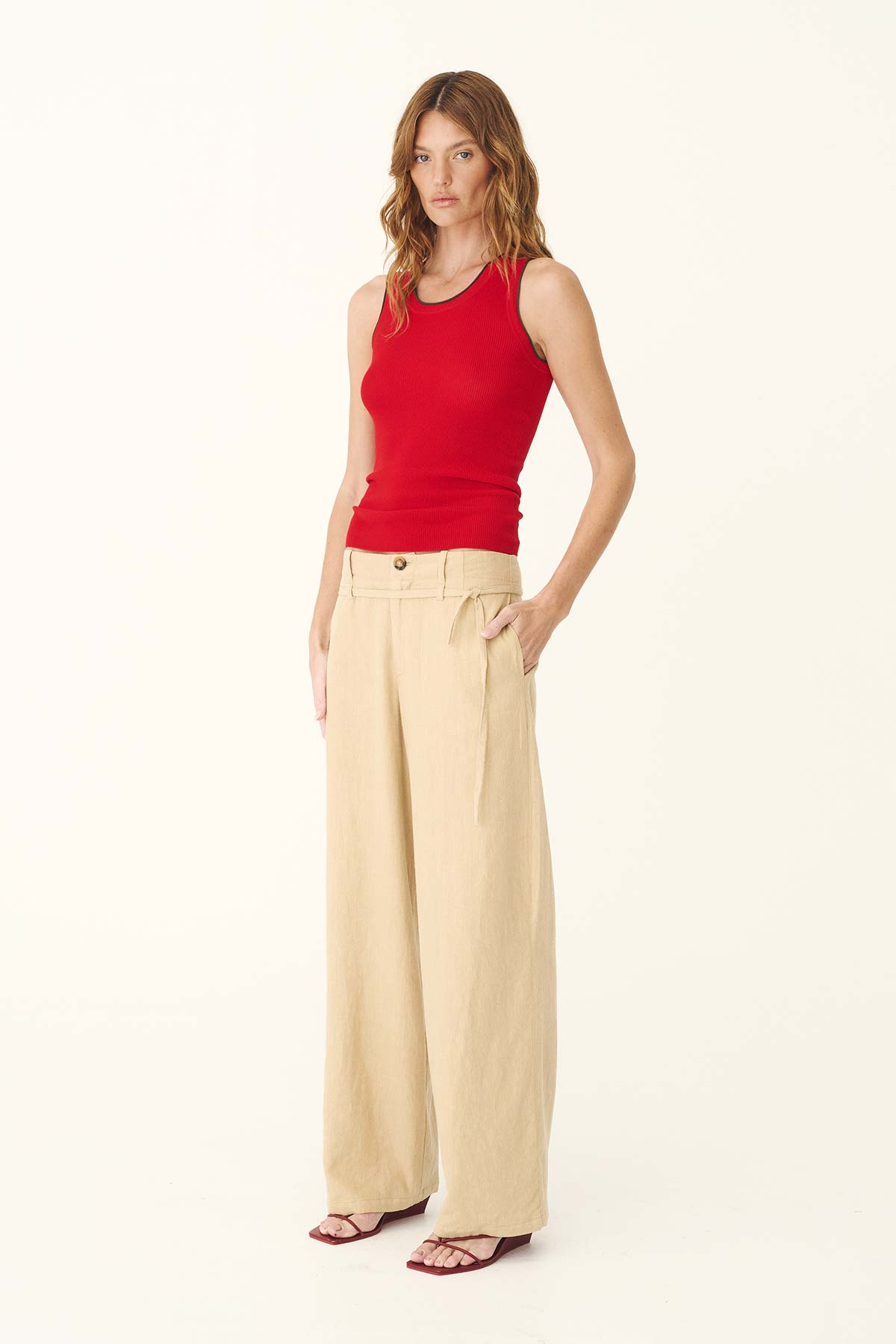 Carlotta Linen Curve Pants