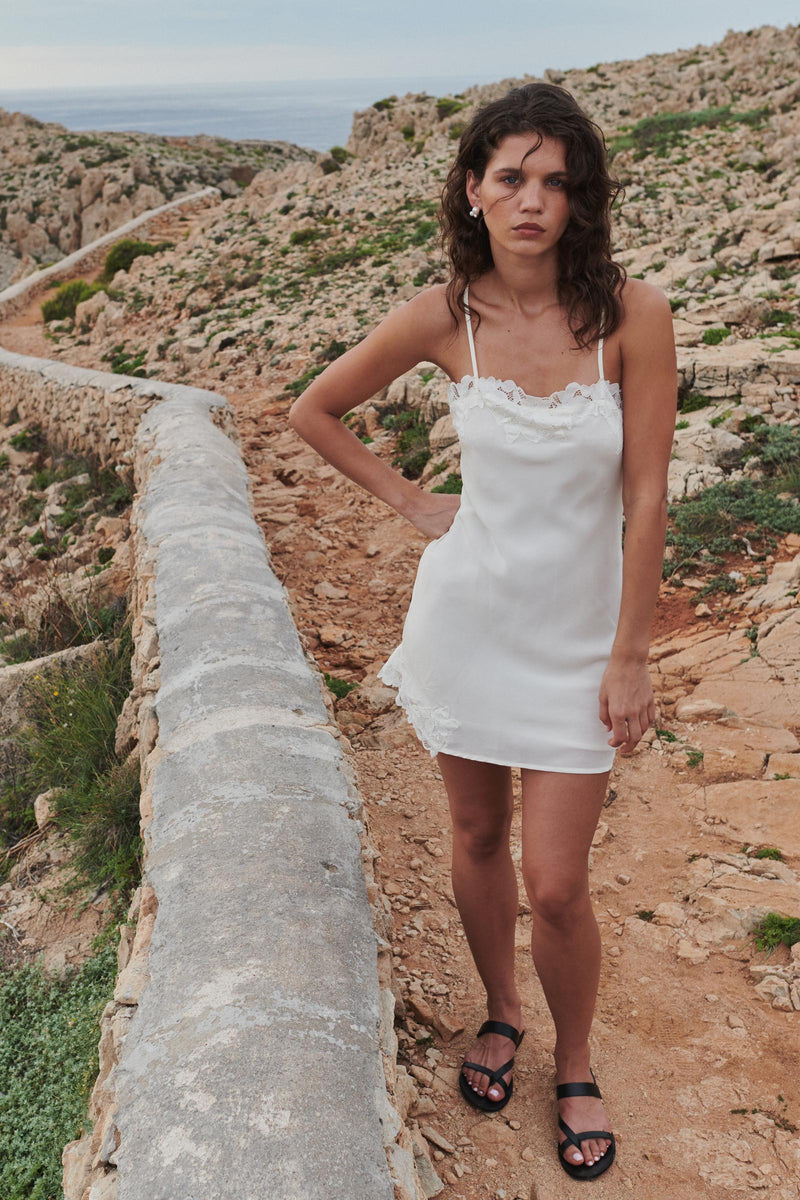 Claudia Silk Slip Mini Dress