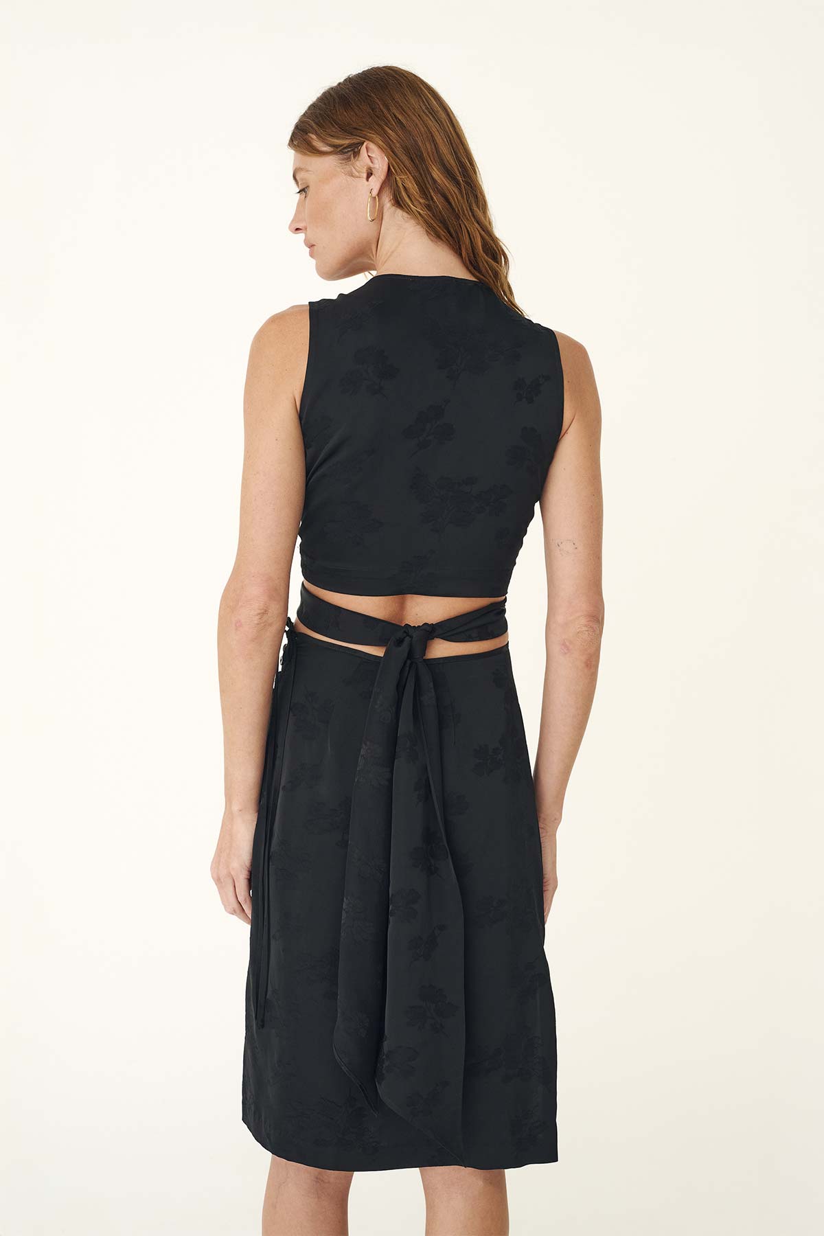Cloudia Jacquard Wrap Top
