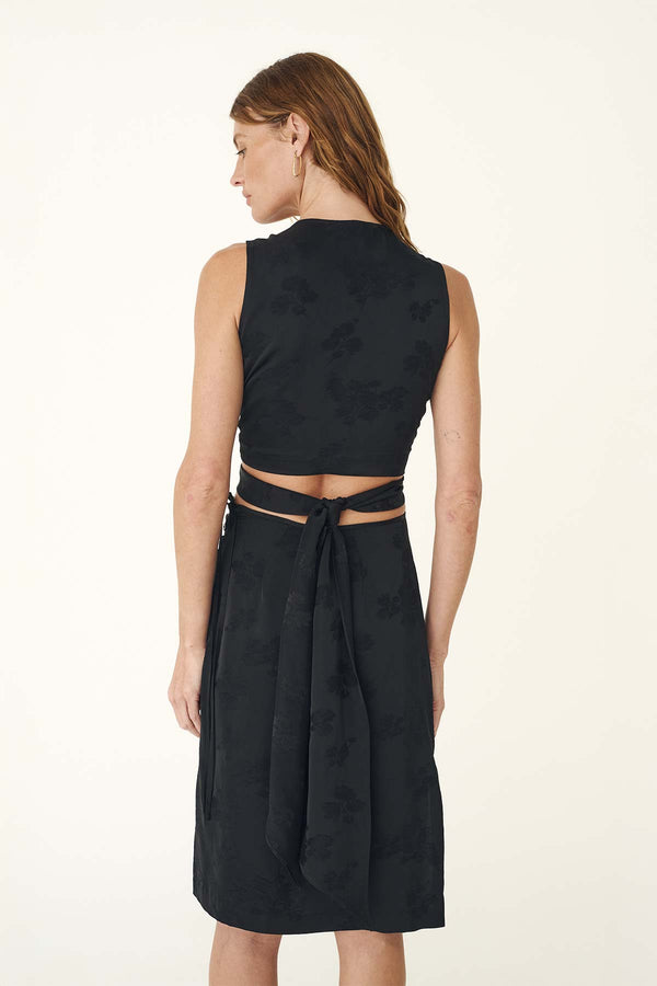 Cloudia Jacquard Wrap Top