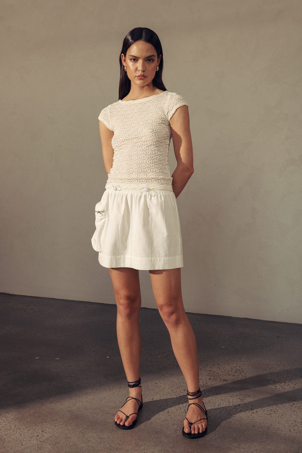 Drew Cargo Mini Skirt