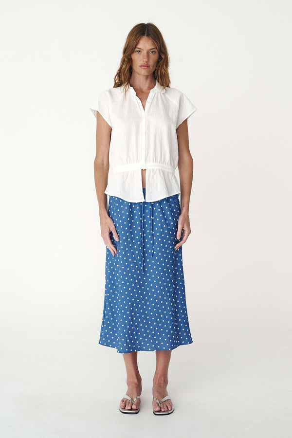 Frannie Silk Midi Skirt
