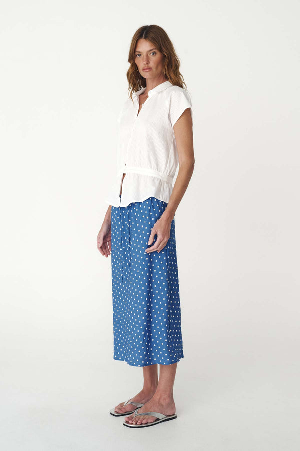 Frannie Silk Midi Skirt