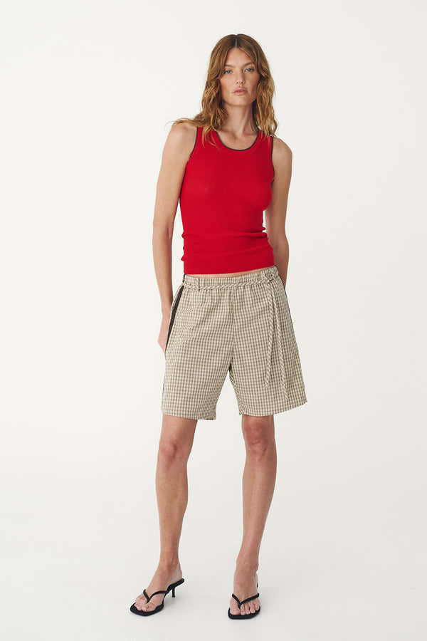 Zoe Contrast Knit Tank