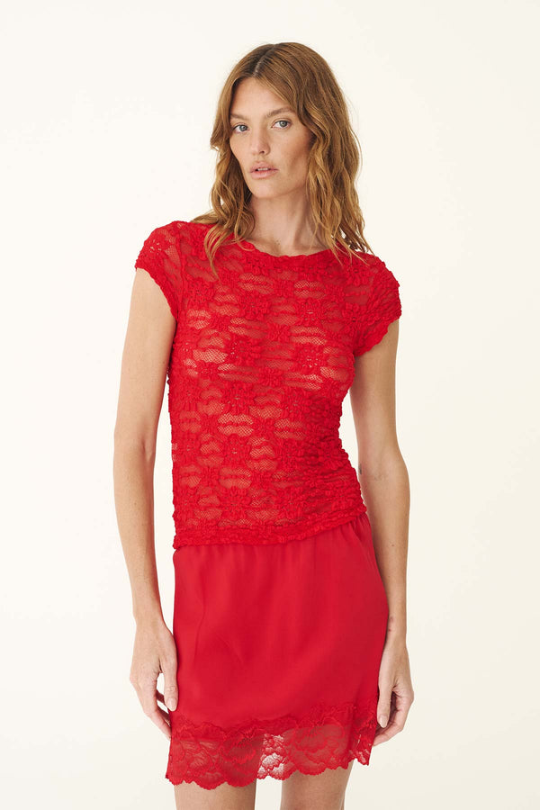 Galo Sunflower Lace Tee