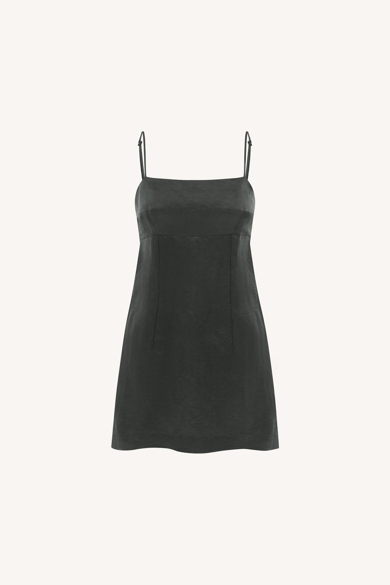 Gwen Silk Linen Mini Dress