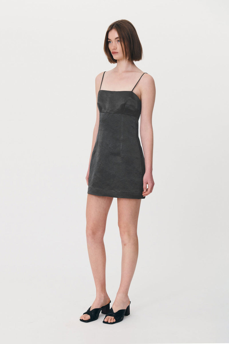 Gwen Silk Linen Mini Dress