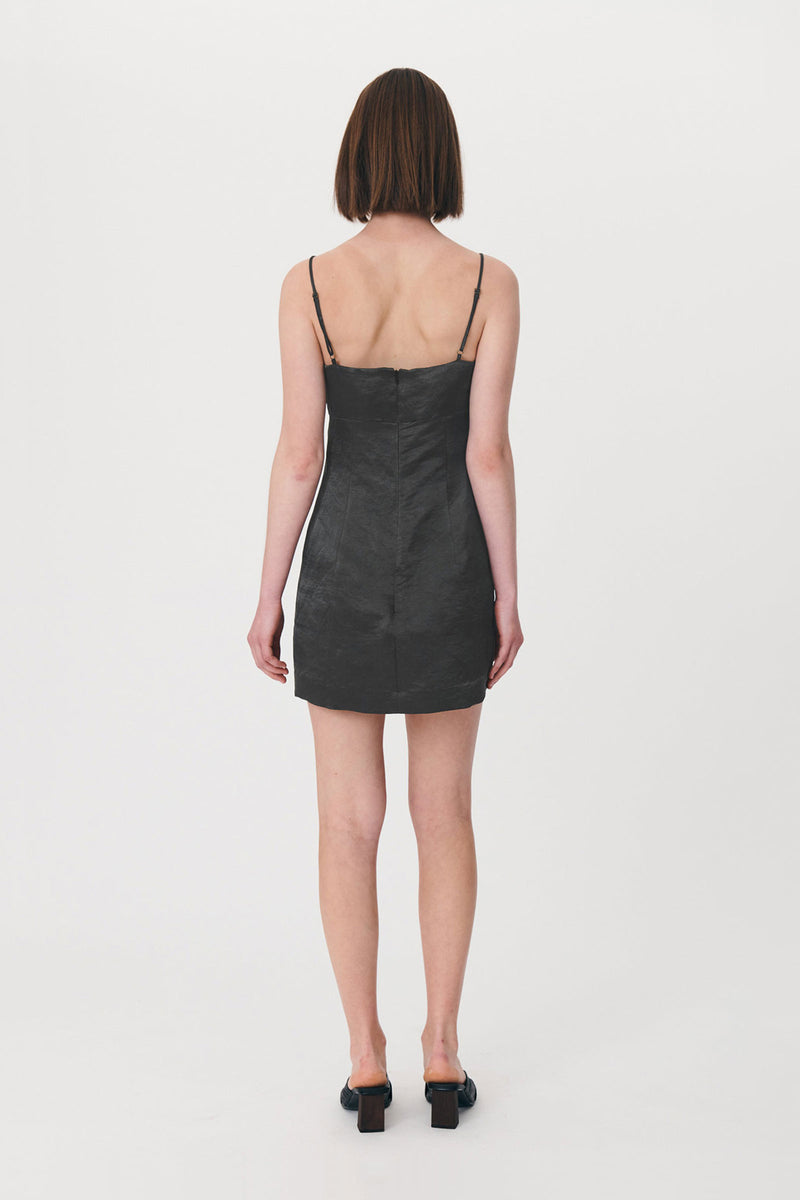 Gwen Silk Linen Mini Dress