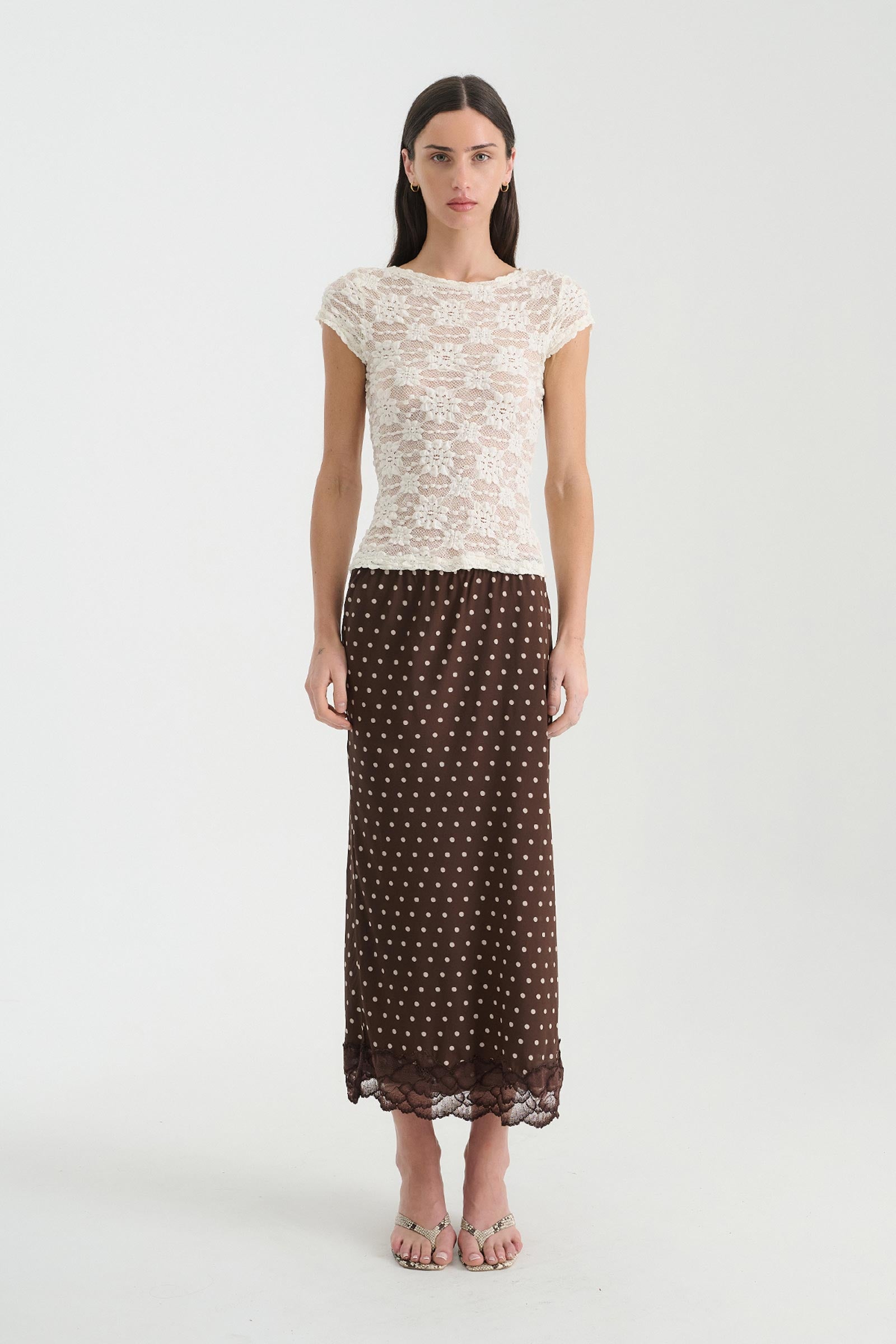 Marina Silk Midi Skirt