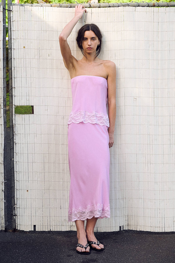 Marina Silk Midi Skirt
