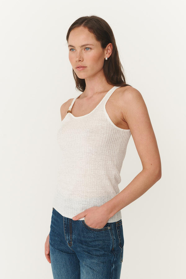 Haven Bead Linen Tank