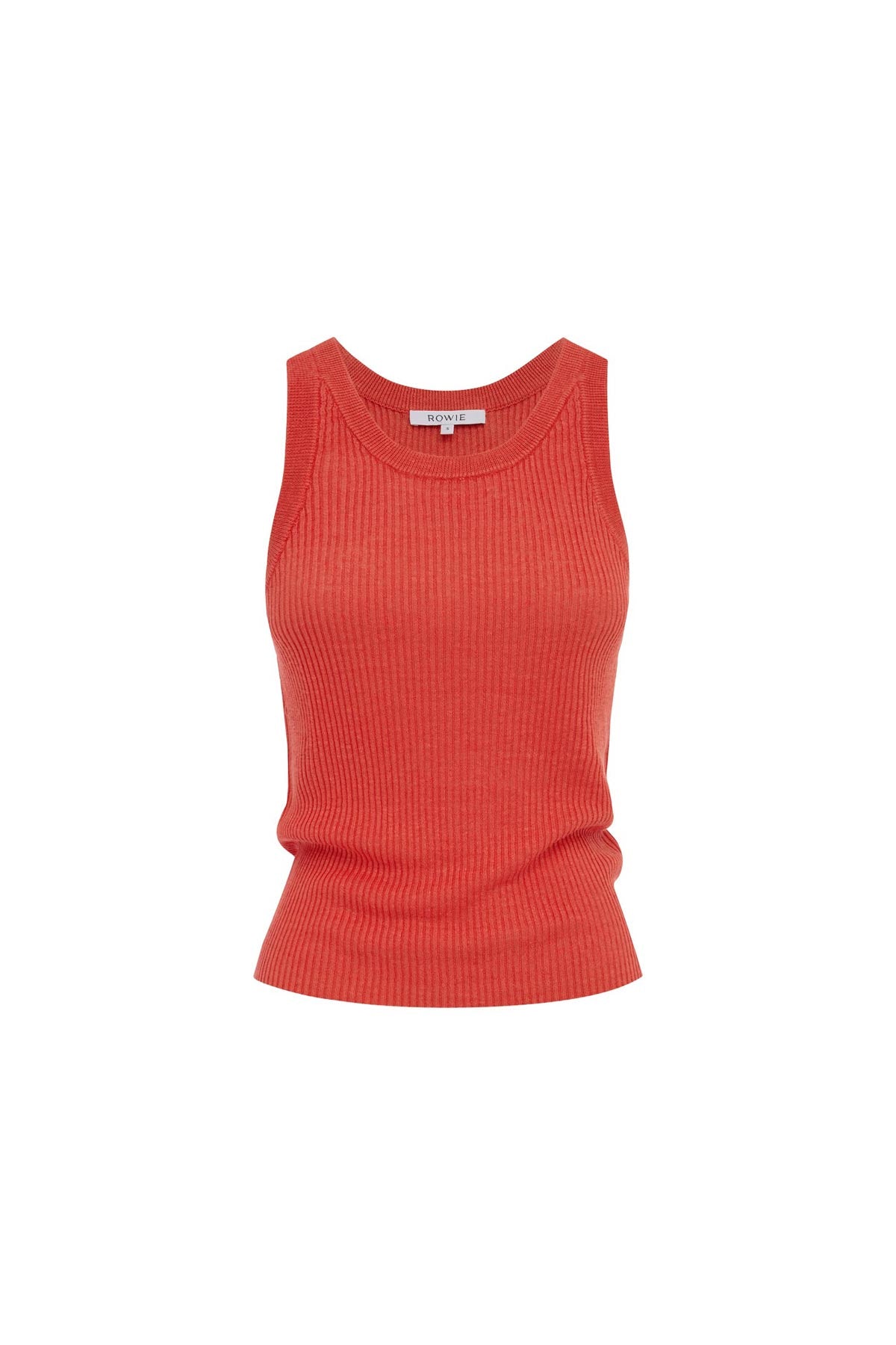 Hubert Knit Tank in Apple Red | ROWIE Tops – ROWIE The Label