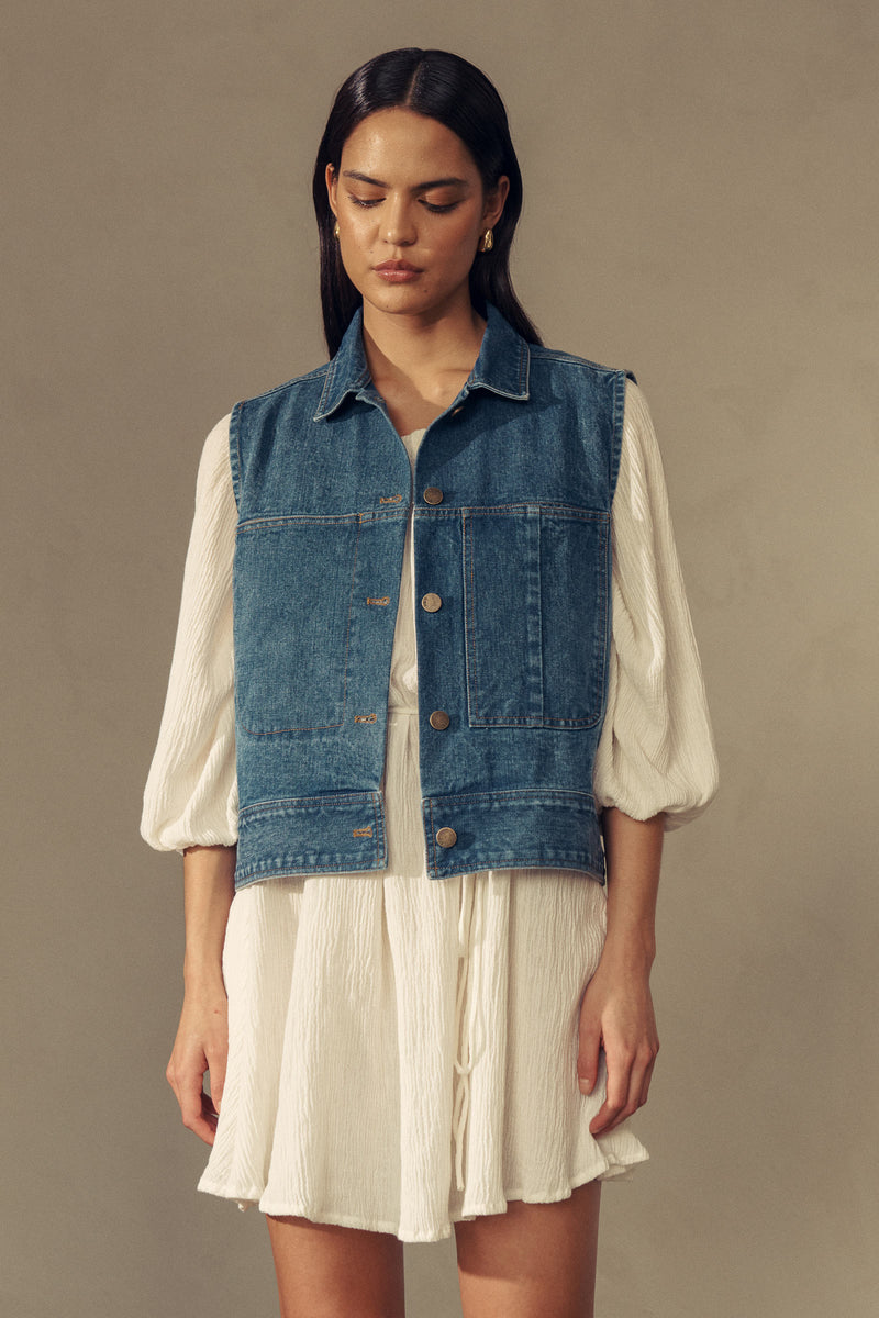 Iko Organic Denim Vest