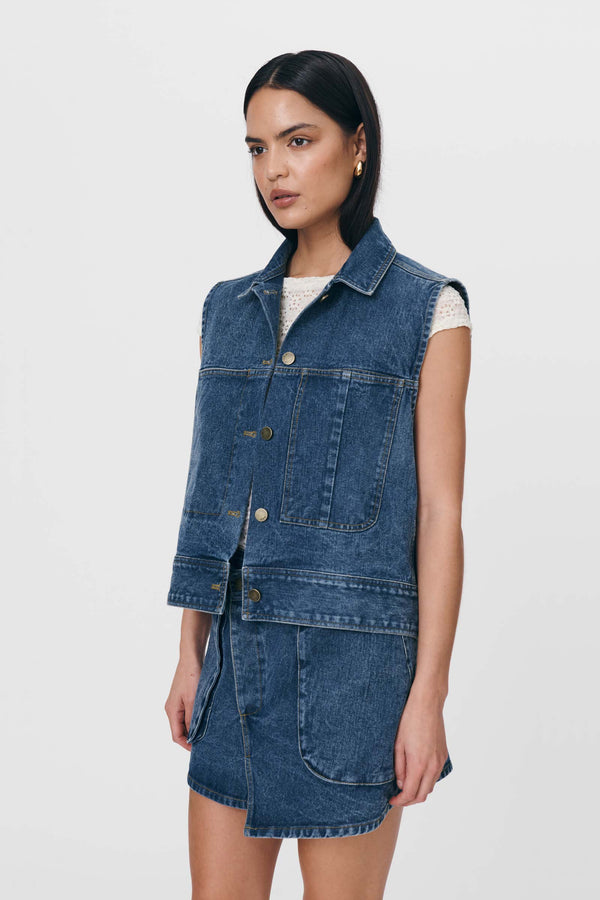 Iko Organic Denim Vest