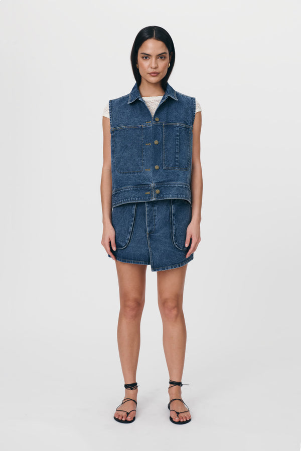 Iko Organic Denim Vest