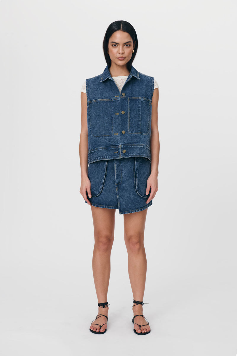 Iko Organic Denim Vest