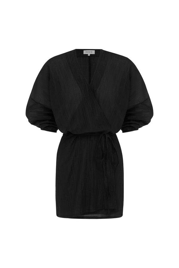 Isla Silk Wrap Mini Dress