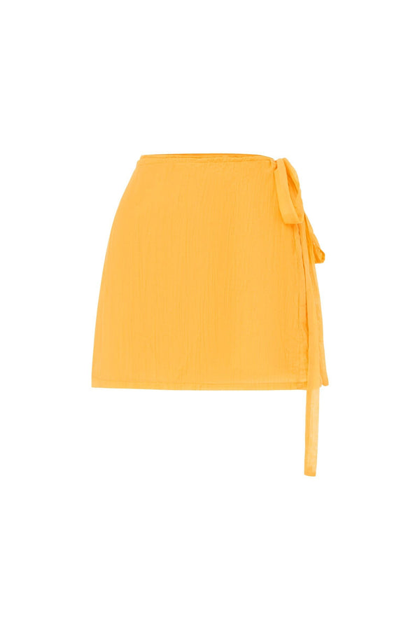 Jole Silk Mini Wrap Skirt