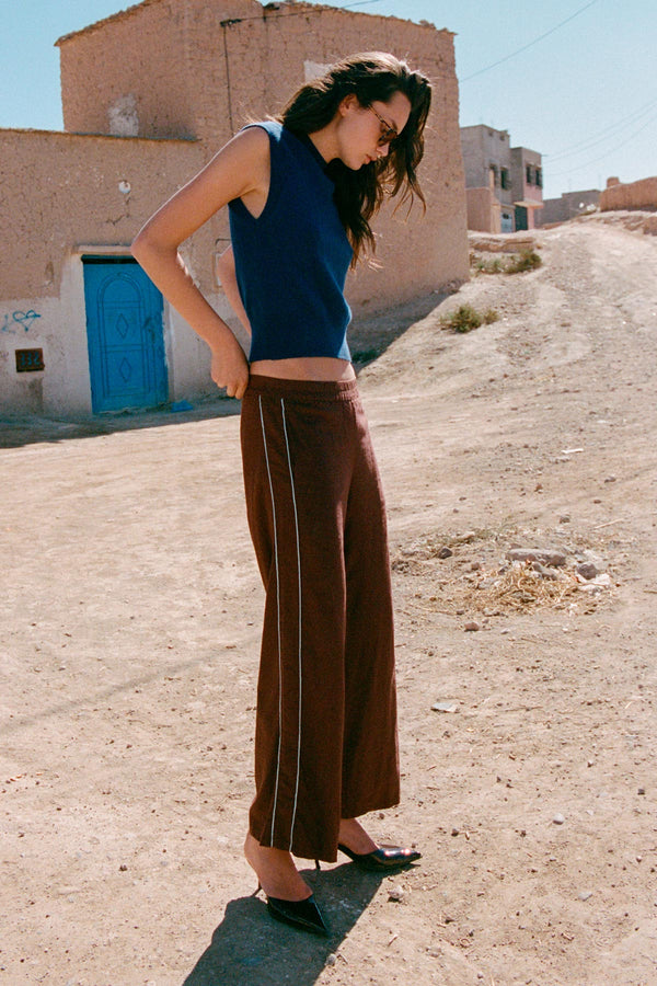 Kaia Linen Straight Pants