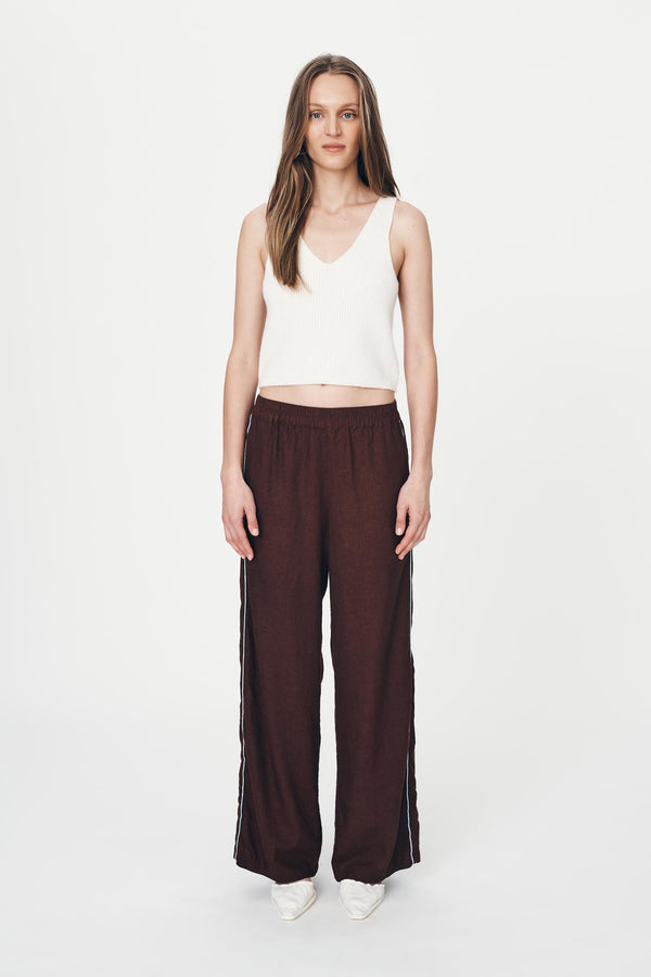 Kaia Linen Straight Pants