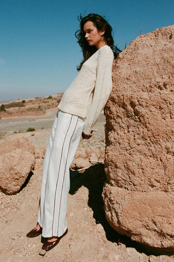 Kaia Linen Straight Pants