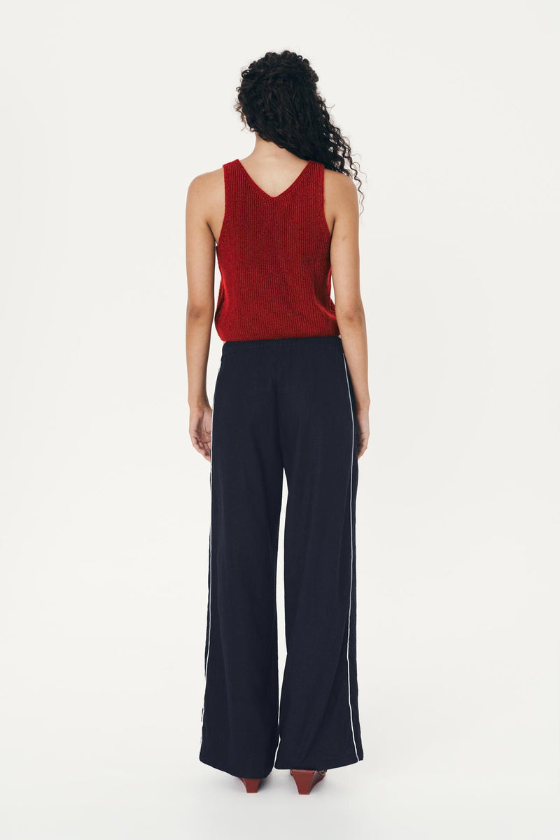 Kaia Linen Straight Pants