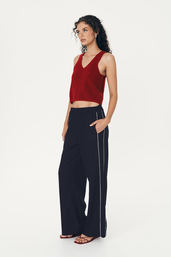 Kaia Linen Straight Pants
