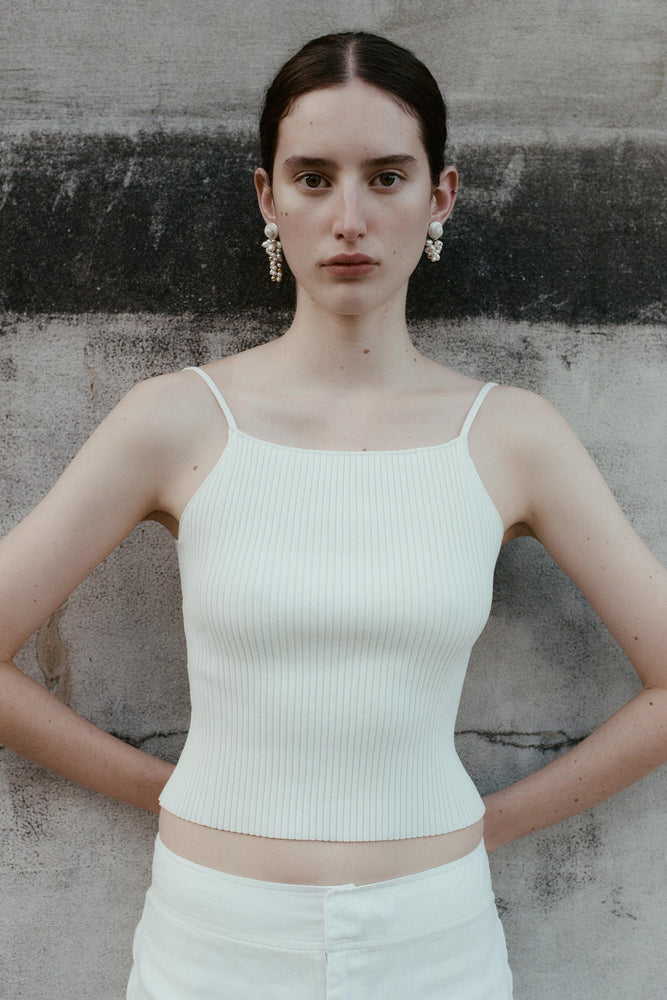 Liat Knit Singlet Bone