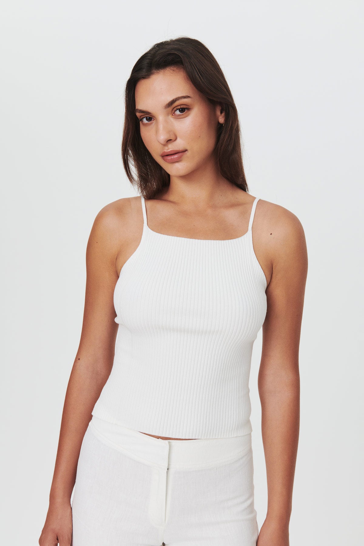 Knit sales singlet top