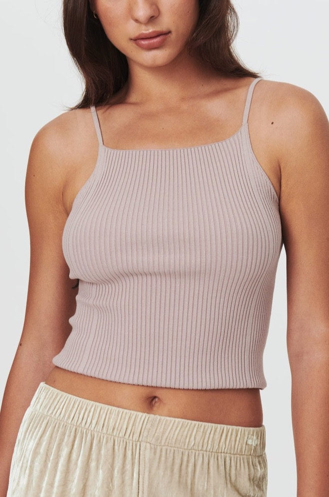 Liat Knit Singlet Mushroom