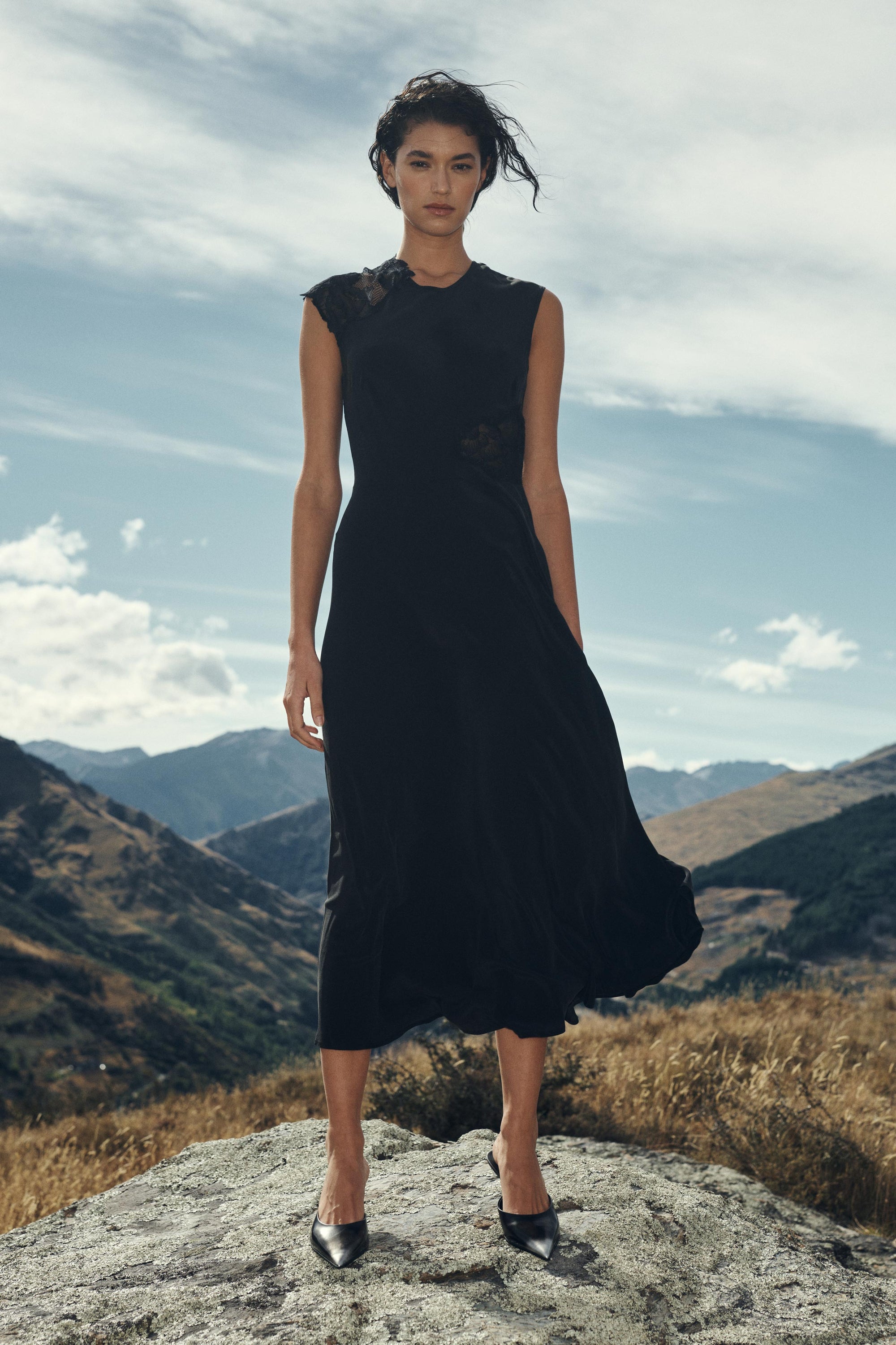 Lily Silk Lace Gown