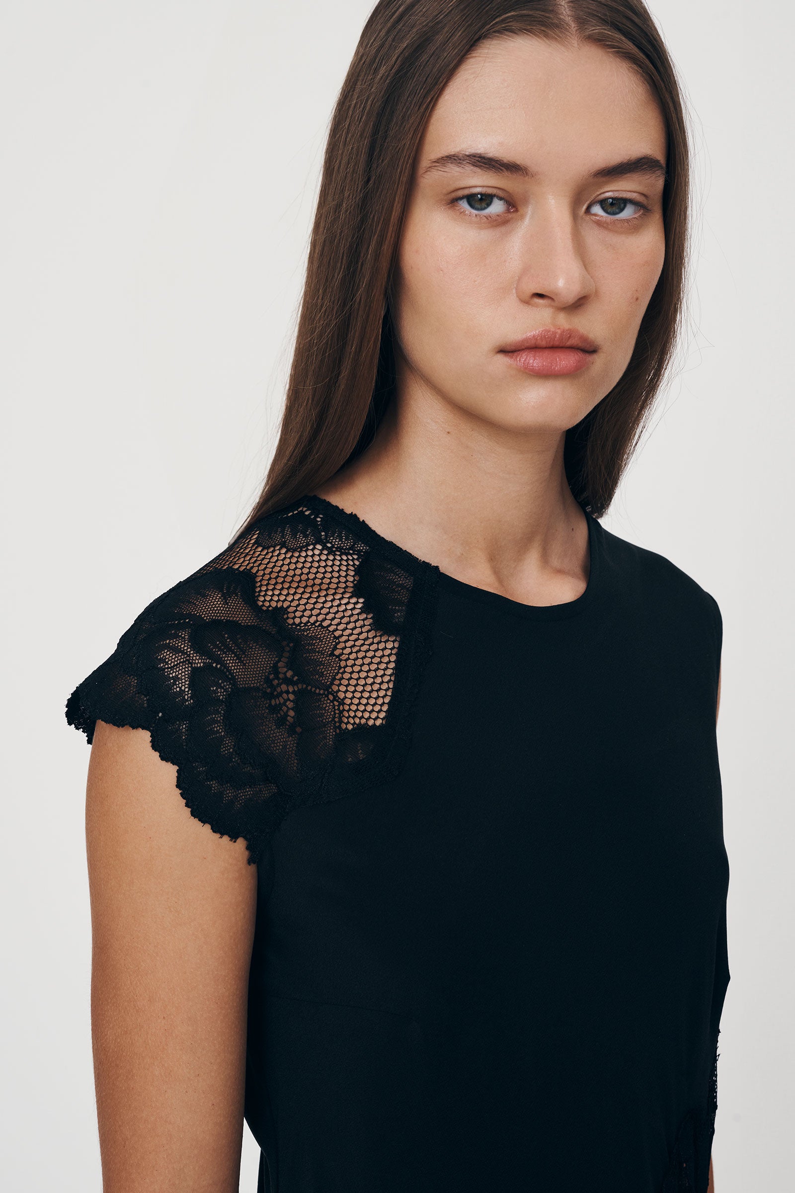 Lily Silk Lace Gown