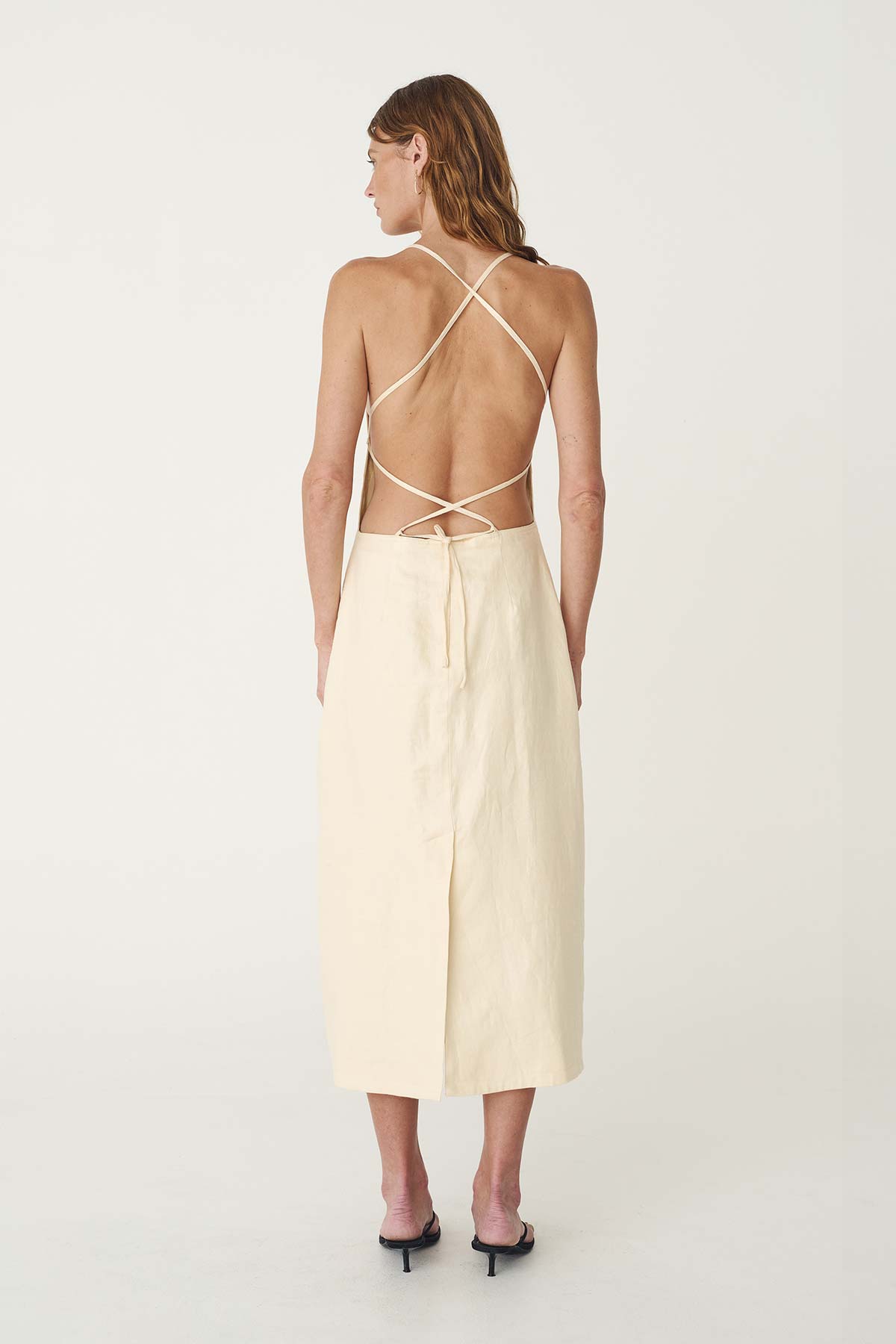 Lucia Linen Midi Dress