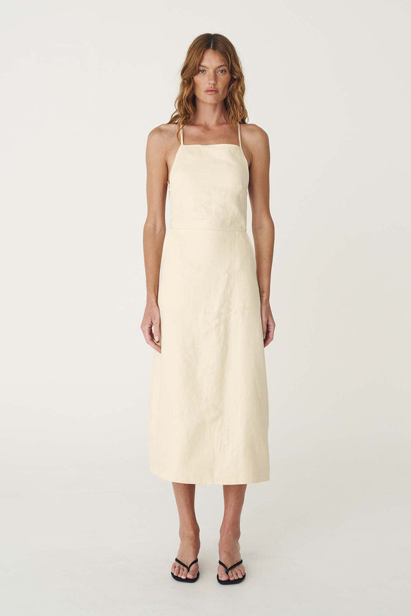 Lucia Linen Midi Dress