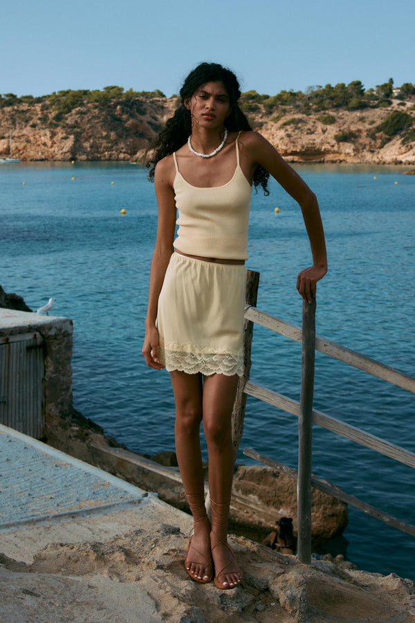 Marina Silk Mini Skirt