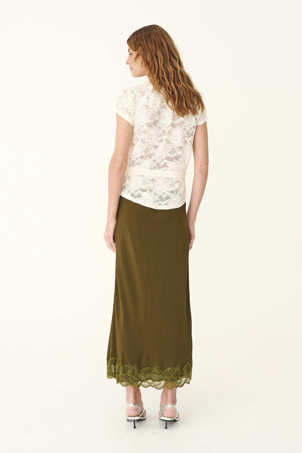 Marina Silk Midi Skirt